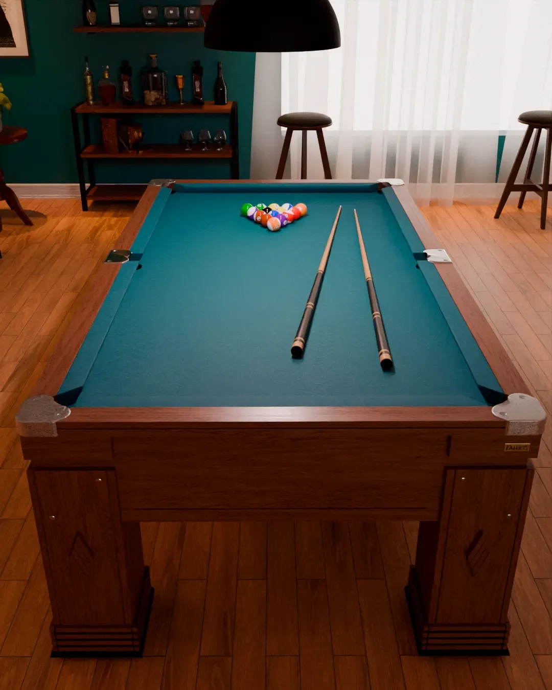 Mesa de Sinuca Barcelona Madeira Maciça da Bilhart's — foto 9