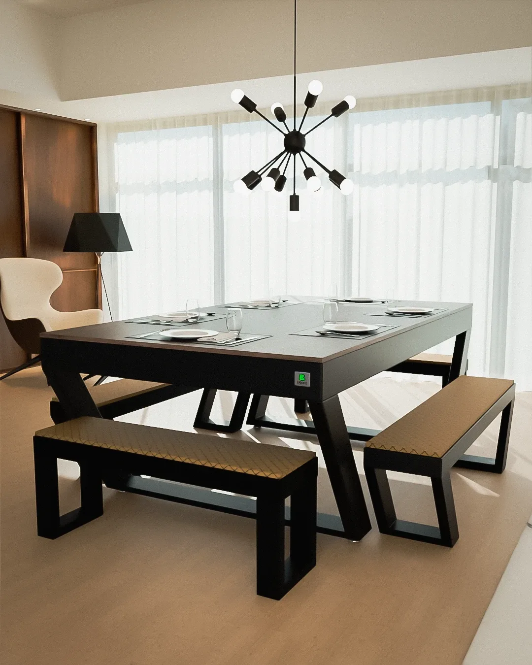 Mesa de Sinuca e Jantar Londres da Bilhart's — foto 10