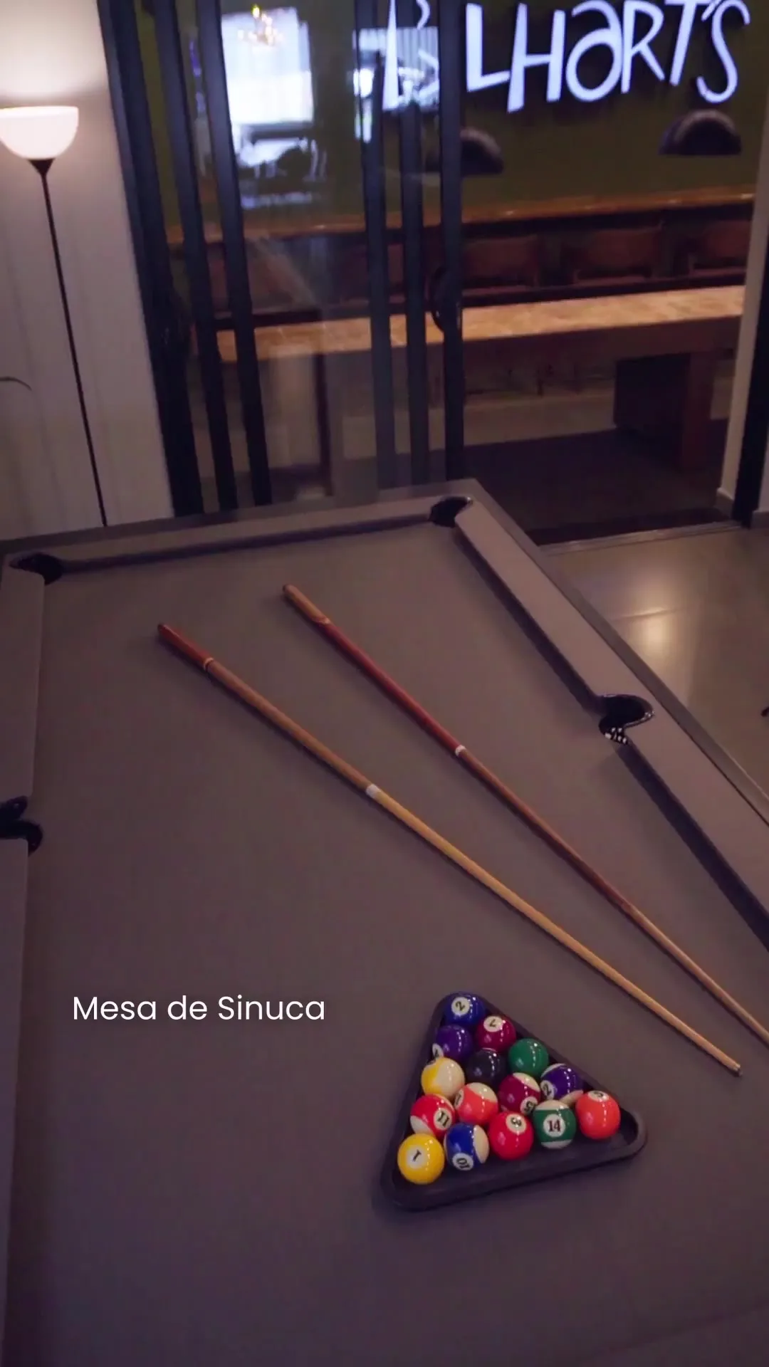 Mesa de Sinuca e Jantar Manchester — vídeo 1