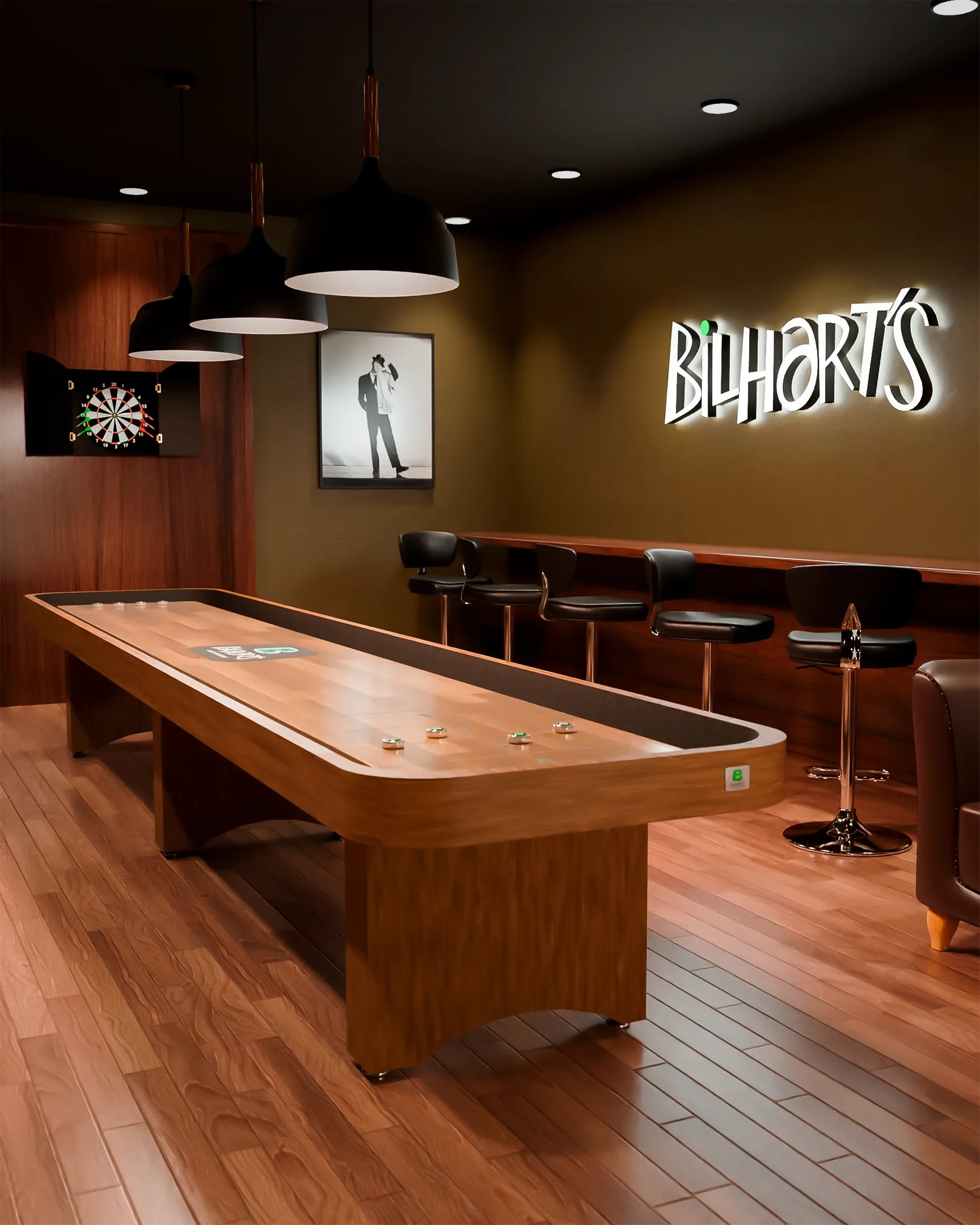 Mesa de Shuffleboard New York da Bilhart's