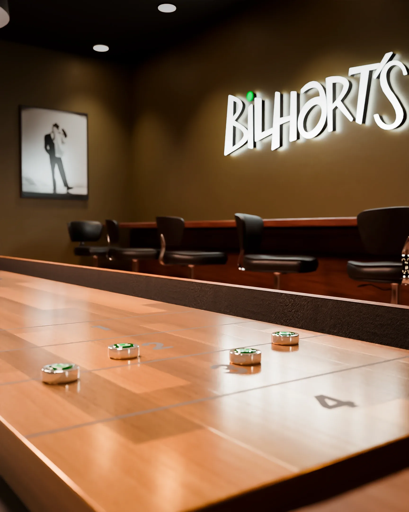 Mesa de Shuffleboard New York da Bilhart's — foto 9