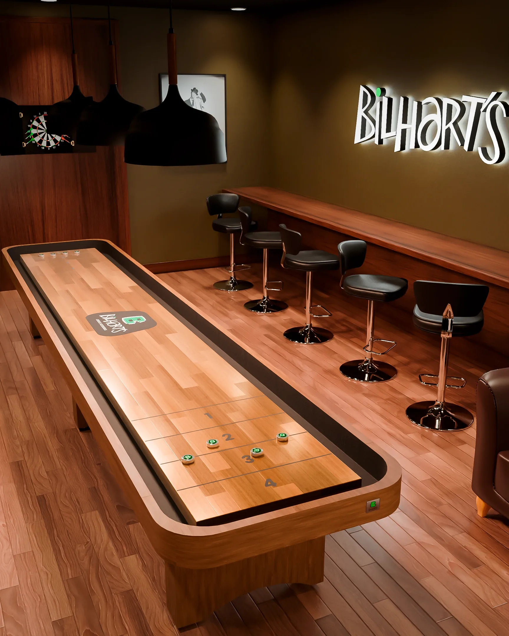 Mesa de Shuffleboard New York da Bilhart's — foto 3