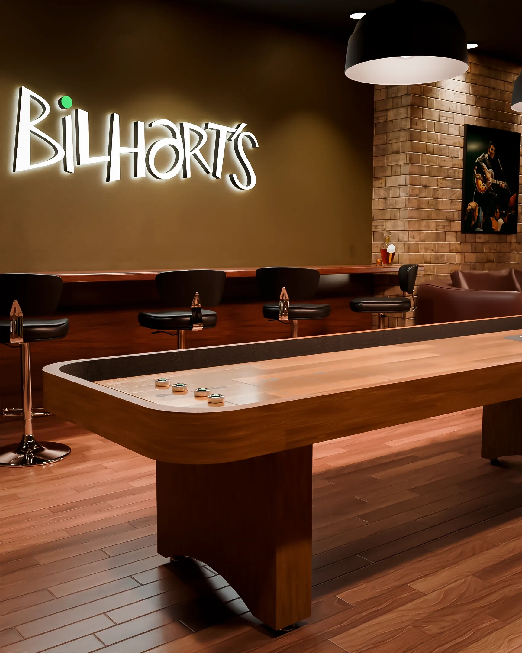 Mesa de Shuffleboard New York da Bilhart's — foto 4