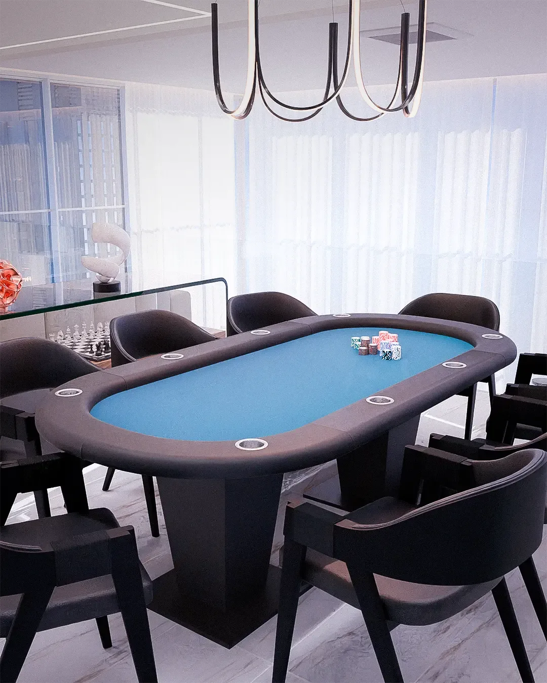 Mesa de Poker Oval da Bilhart's — foto 3