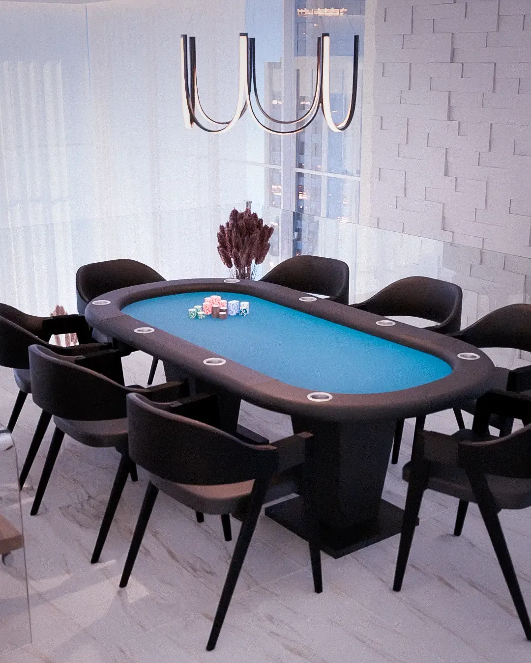 Mesa de Poker Oval da Bilhart's