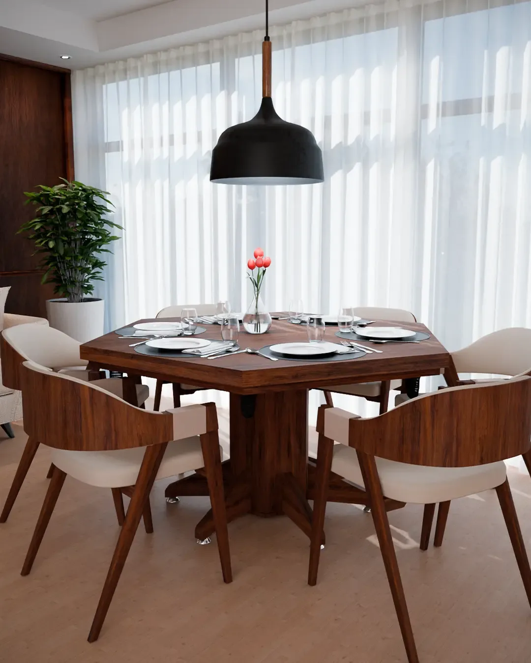 Mesa de Sinuca e Jantar Sextavada da Bilhart's — foto 3