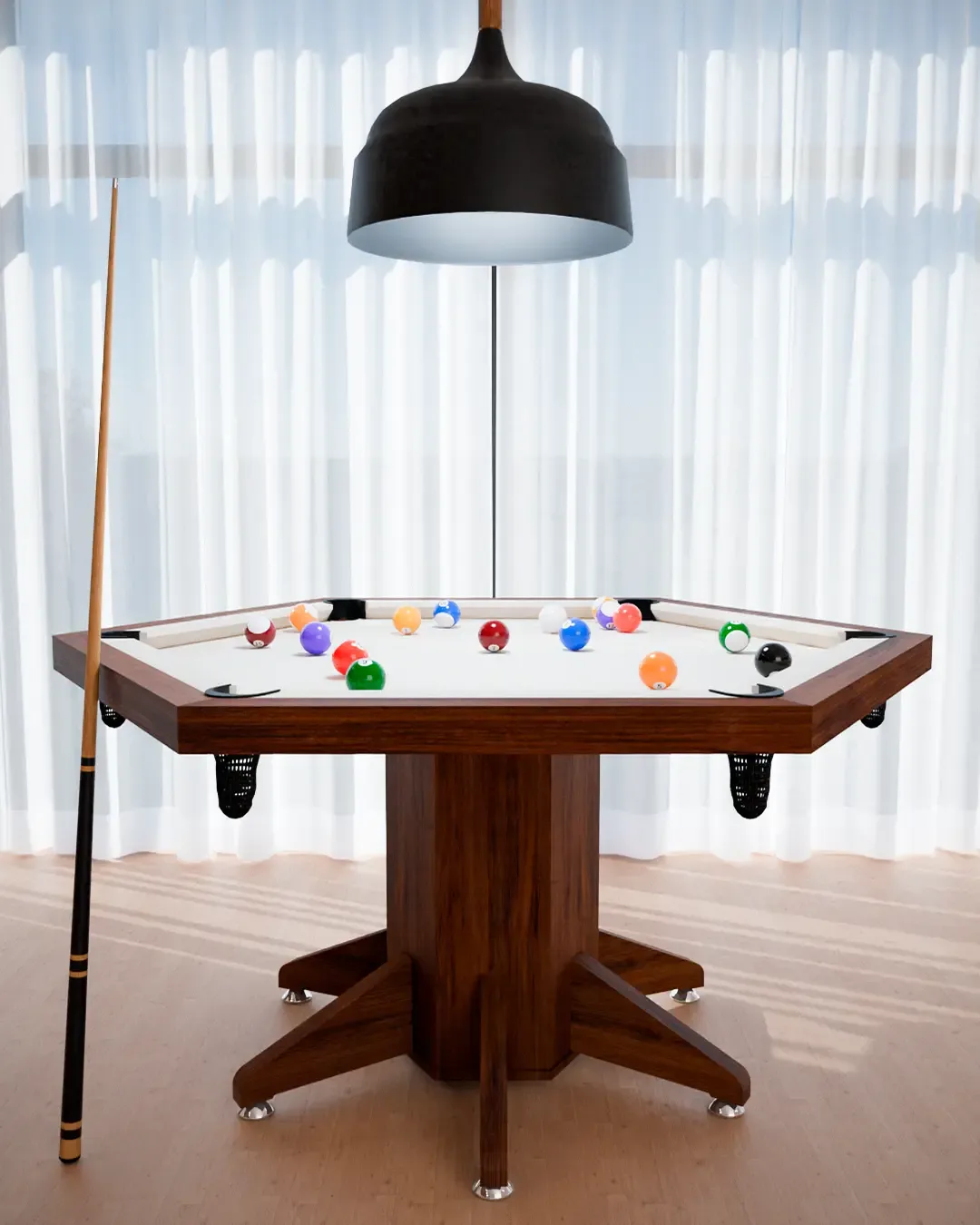 Mesa de Sinuca e Jantar Sextavada da Bilhart's — foto 10