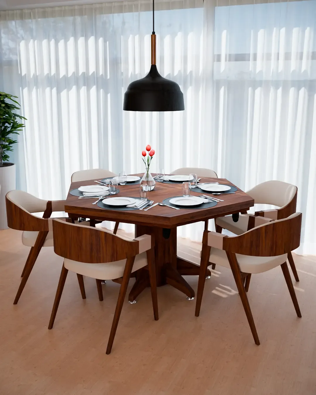 Mesa de Sinuca e Jantar Sextavada da Bilhart's — foto 11