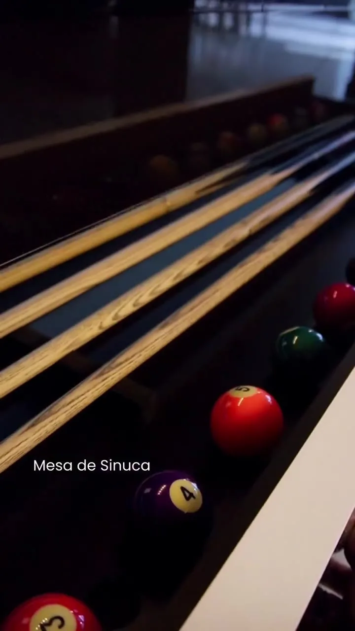 Mesa de Sinuca Space — vídeo 1